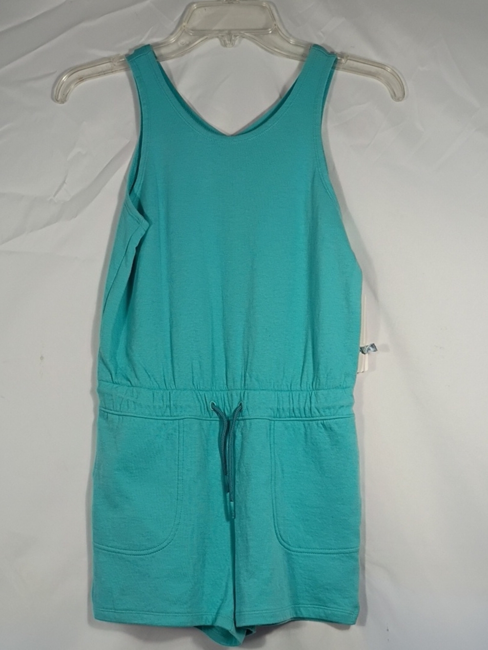 NWT Athleta Girl Turquoise Havin A Great Time Romper Sleeveless Size Large 12